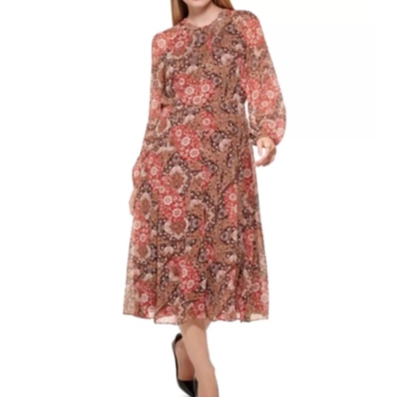 Tommy Hilfiger Dresses & Skirts - Tommy Hilfiger Tapestry Paisley Smocked Fit & Flare Dress